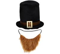 Lejafay Set Cappello Mago In Feltro Costume Smoking E Topper Labbigliamento Signori Accessori Luso Degli Adulti 2 pezzi Taglia unica