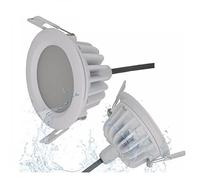 LEJDI 10 pezzi/lotto 2,5 pollici AC85-265/12v/24v/220V/110V LED Faretto Downlight RGBW 6w/7w/9w dimmerabile senza sfarfallio IP65 Illuminazione esterna impermeabile(Blanc,9w 220v)