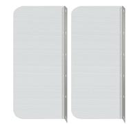 Lejelyma Guardia spruzzata per Il lavandino, 2 PCS da 15x6 Pollici per lavello in Metallo Guardia spruzzata con Viti per kitchensplash per