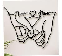 Lejelyma Metal Wall Art, Custom Couples Name Metal Wall Decor, Waterproof And Fade-Resistant Bridal Shower Gifts, Bedroom Decor for Couples