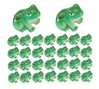 Lejelyma Mini rane 30pcs rane in miniatura ornamenti paesaggistica verde mini resina fata da giardino animali da giardino figurine per artigianato fai -da -te dashboard desktop ornament resina