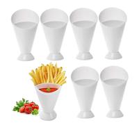 Lejelyma Porta di pazzia Francese da 6 Pezzi in plastica in plastica Fry Fry Dipping Tazza