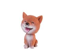 Lejelyma Simpatici Ornamenti per Auto da Cani da trecolatura Creativa Shiba Inu Simulazione tremante Che tremo