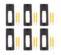 LejeMaek 6 Set Porta della Bobina da Pesca a Portata di Pesca in Nylon Nylon Pre-Perforato con Viti di Installazione per Il Supporto di stoccaggio e sul Display