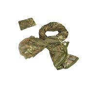 Lejie Sciarpa Tattica in Mesh Mimetica Traspirante Cecchino per Gioco di Guerra Foulard Filet Rete di Cammini da Trekking