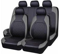 LEJOLI Coprisedili per auto adatti per Opel Corsa B/Corsa C/Corsa D/Corsa E/Corsa F Auto Interior Protect PU Leather Cushion Covers, grigio