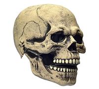 LEKA NEIL Sch del Maske Gruselige Halloween a Testa Piena con Mascella Mobile Spaventoso Casco in Lattice con Bocca Mobile