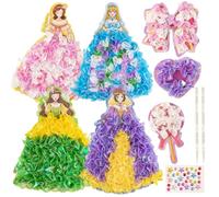 Lekabee Kit creativi Poke per bambini, attività fai da te per bambini dai 3 ai 10 anni e oltre, pacchetti di attività creative come regali di（Principessa Dolce）