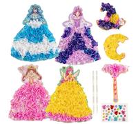 Lekabee Kit creativi Poke per bambini, attività fai da te per bambini dai 3 ai 10 anni e oltre, pacchetti di attività creative come regali di（La principessa magica）