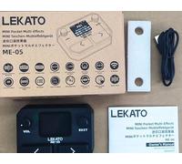 LEKATO Amplificatore per chitarra elettrica e basso, modellazione di armadi IR, simulazione multi-effetti con loop drum machine autonomia 4H OTG USB interfaccia audio BT Audio LCD da 1,7" (nero)