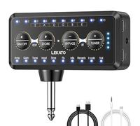 LEKATO Guitar Headphone Amp, Mini Amplificatore per Chitarra con 10 Preset, 10 Modelli di Amplificatore, 10 Caricamento IR, Accordatore, Ricevitore Bluetooth, Inlay Multi Effetti