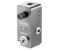 LEKATO Guitar Looper Guitar Loop Station Unlimited Overdub Recording Guitar Loop Effect Pedal Looper elettrico con funzione di download/caricamento file per basso