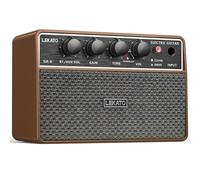 LEKATO Mini amplificatore per chitarra elettrica ricaricabile, 10 W, amplificatore per chitarra elettrica con effetti pulito/overdriver, Bluetooth 5.0, amplificatore portatile per esercizi domestici e