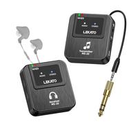 LEKATO Sistema di monitoraggio wireless in-ear, sistema professionale wireless 2.4G stereo IEM con trasmettitore e ricevitore, OTG, adatto per campioni di band, performance live (1TX+1RX)
