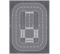 Lekebaby 12 Platten-Set Città Strada Base, 25.5 x 25.5cm Strade Urbane, 100% Compatibile con le Principali Marche, 4 Curve/4 T-Croce/3 Retta/1 Croce