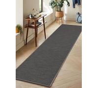 LEKEEPGO Tappeto Cucina Antiscivolo Lavabile 65x240cm, Passatoia Cucina, Tappeti Cucina Lavabile Antiscivolo, Assorbente Tappetino Cucina, Tappeto per Cucina, Corridoio, Lavanderia, Ufficio, Grigio