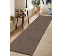 LEKEEPGO Tappeto Cucina Antiscivolo Lavabile 65x240cm, Passatoia Cucina, Tappeti Cucina Lavabile Antiscivolo, Assorbente Tappetino Cucina, Tappeto per Cucina, Corridoio, Lavanderia, Ufficio, Marrone