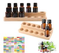 LEKEFETO 2 Olio Essenziale Espositore Supporto: Aromaterapia Oli Legni Portare Cremagliera, Contenitore a doppio strato per oli Essenziali, Scatola Olio Essenziale per Oli Profumati Smalto per Unghie