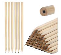 LEKEFETO 200 Matite HB in Legno Naturale 17,7 cm x 0,7 cm per Bambini e Studenti - Set Matite Grafite per Forniture Scolastiche (Rotonde)