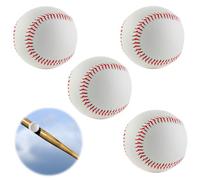 LEKEFETO 4 pezzi di palline da Baseball Professionali Cucite a Mano Baseball 9 Pollici PU Soft Basebälle Match Elite, Soft Basebälle per Adulti e Adolescenti, Giochi di Baseball Professionali