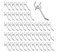 LEKEFETO 50 ganci da parete forare per attrezzi, 10 cm di lunghezza, accessorio per parete forata 3,2 cm, distanza centrale