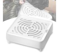 LEKEFETO Aspirapolvere per unghie 40 W con filtro, potente aspirazione della polvere per saloni di unghie e casa, compatto e silenzioso (bianco)