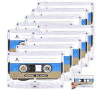 LEKEFETO Bande vuote per microcassette: 10 pezzi Audio Cassette Empty Cassette Tapes, 60 minuti di registrazione, perfetto per conferenze e seminari - Registrazione audio di alta qualità con nastro