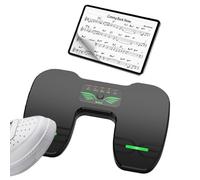 LEKEFETO Bluetooth Page Turning Pedale: interruttore a pedale elettrico a due pedali, funzionamento multifunzione, pedale Page Turner, pedale laterale, per tablet e smartphone, musica