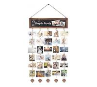 LEKEFETO Cornice portafoto collage con 30 graffette: fai da te, foto da parete, cornice portafoto con 5 linee, per decorazioni per la casa, compleanno, matrimonio, Natale