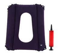 LEKEFETO Cuscino d'aria per pazienti antidecubito con foro: cuscino gonfiabile a ciambella, cuscino gonfiabile, ortopedico per mal di coccige e schiena, cuscino da viaggio portatile, cuscino coccige