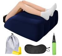 LEKEFETO Cuscino per gambe gonfiabile, cuscino per le vene: cuscino per alzare le gambe, cuscino a cuneo per dormire, cuscino per gambe e ginocchia, miglioramento della circolazione sanguigna