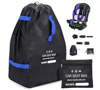LEKEFETO Gate Check - Borsa da viaggio per viaggi in aereo, seggiolino per bambini, borsa da viaggio, trasportabile, per passeggino, seggiolino per bambini, 85 x 45 x 45 x 45 cm, colore: nero + blu
