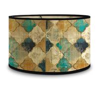 LEKEFETO Lampada da parete decorativa paralume vintage paralume in tessuto rimovibile per lampada a sospensione paralumi rustici per attacco E27 30 x 20 cm