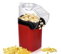 LEKEFETO Macchina per popcorn, piccola macchina per popcorn con misurino, popcorn elettrico a un tocco, senza olio e senza grassi, per home theater, serate cinematografiche, vigilia di Natale, feste