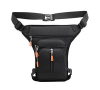 LEKEFETO Marsupio da motociclista, marsupio da gamba con tracolla rimovibile, tasca sulla gamba con 5 tasche, tasca regolabile per donna e uomo, per escursioni, campeggio, arrampicata, corsa, sport