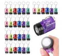 LEKEFETO Mini torcia portachiavi per bambini: 30 portachiavi a LED, torcia colorata per bambini, torcia per bambini, per attività all'aperto, campeggio, pensierino di compleanno per bambini
