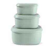 LEKEFETO Set di 3 stoviglie per microonde con coperchio: stoviglie per microonde, 260/480/900 ml, contenitore per il pranzo per lavastoviglie, microonde, forno, frigorifero