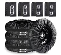 LEKEFETO Set di 4 sacchetti per pneumatici, per pneumatici da 19-23 pollici: sacchetti impermeabili e a prova di polvere con maniglia, per la conservazione, il trasporto, la protezione solare e la