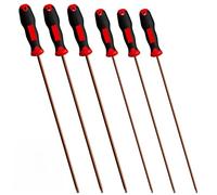 LEKEFETO Set di 6 cacciaviti Torx | cacciavite a stella magnetico in acciaio S2 | Manici ergonomici antiscivolo per auto e fai da te (T10, T15, T20, T25, T27, T30)
