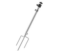 LEKEFETO Supporto per fotocamera selvatica, scalabile per luce notturna 61-86 cm, supporto in acciaio inox regolabile a 360°, attacco filettatura universale 1/4''-20 (6 mm), per pesca notturna,