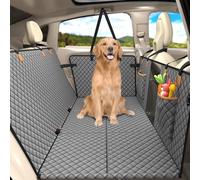 Lekereise Coprisedile per cani per sedile posteriore, amaca per cani con fondo rigido per auto, materasso ad aria da campeggio, amaca da viaggio per auto, SUV, camion (grigio)