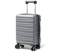 Lekesky Trolley Bagaglio a Mano 45x36x20 Easyjet, Valigia da Cabina Rigida Resistente e ABS Leggera con 4 Ruote Rimovibili, Lucchetto TSA, 25L, Grigio