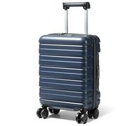 Lekesky Trolley Bagaglio a Mano, Valigia Rigida in ABS Leggera con 4 Ruote Rimovibili, Serratura a Codice - Adatto per Ryanair e EasyJet, 55x35x22,5cm, Blu