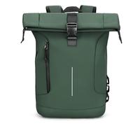 Lekespring Zaino Rolltop Uomo Donna, Zaino Porta PC 17 Pollici Impermeabile, Grande zainetto da Viaggio Uomo Rains Zaini, Zaini Lavoro Uomo Elegante per Viaggi Lavoro Università Scuola Casual, Verde