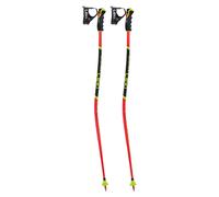 Leki - Bastoncini da sci - Worldcup Lite Gs 3D Bright Red-Black-Neonyellow in Alluminio - Taglia 115 cm - rosso