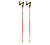 Leki - Bastoncini da sci - Worldcup Lite Sl 3D Bright Red-Black-Neonyellow in Alluminio - Taglia 105 cm - rosso