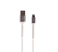 LEKI DENMARK Cavo di ricarica USB a Lightning, Fermacavo Robusto, per Iphone e Ipad, Bianco per 14/13/12/mini/11/Pro/Pro Max/X/XS/XS Max/XR/8/Plus/7/Plus/6s/Plus/6/Plus/5/5c/5s (1.0, Centimetri)