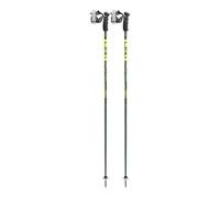 LEKI Detect S - Bastoncini da Sci, 120 cm, Colore: Verde Oliva/Oliva Scuro/Giallo Fluo