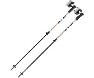 Leki Detect S Vario, bastoncini da sci, grigio 110-140cm Warm Grey Light/Warm Grey Dark/Black