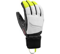 Leki Guanti 3D Griffin Prime, White-Graphite-Ice Lemon, EU 10